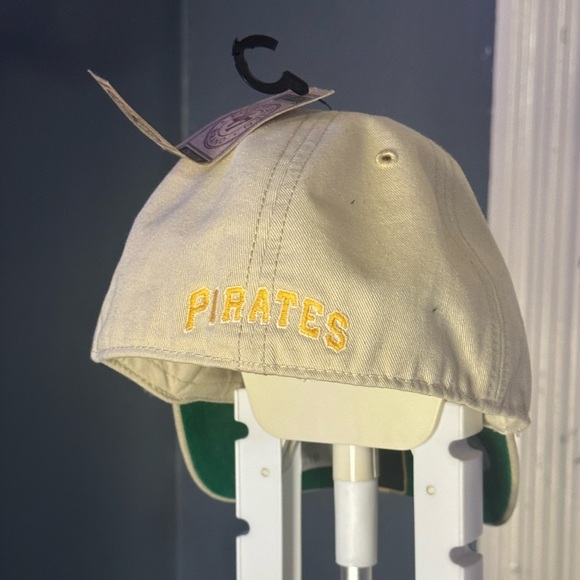 '47 Pittsburgh Pirates Mens Womens Clean Up Khaki Hat with Gold Logo Size S - Picture 3 of 6